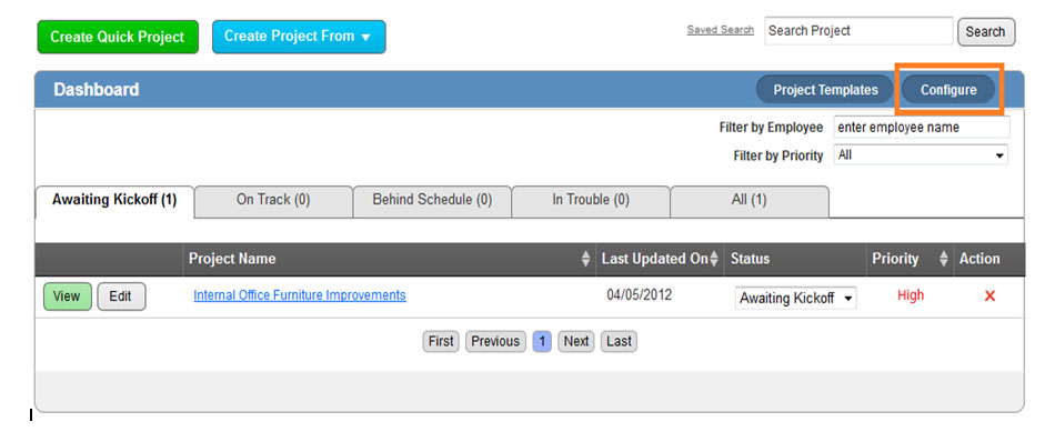 Customize Project Management App